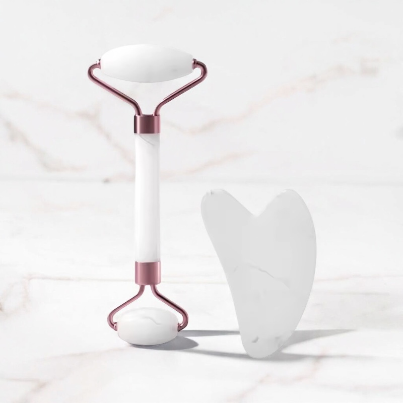 Coffret Gua Sha & Rouleau Visage – Massage Liftant & Éclat Naturel