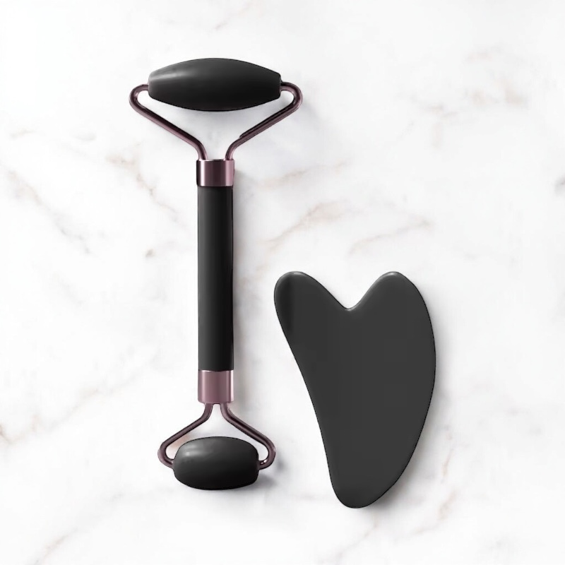 Coffret Gua Sha & Rouleau Visage – Massage Liftant & Éclat Naturel