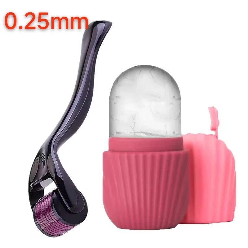 Rouleau Glaçant Visage & Gua Sha – Set Massage Lifting & Contouring