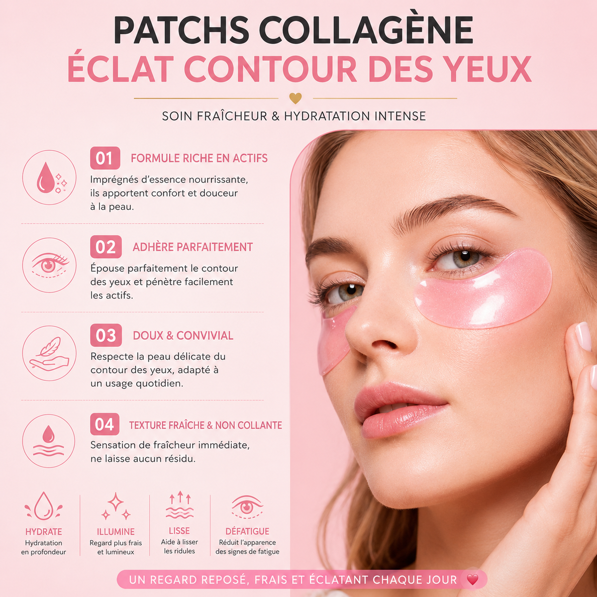 Patchs Oculaires PDRN & Caféine | Anti-Cernes & Anti-Poches