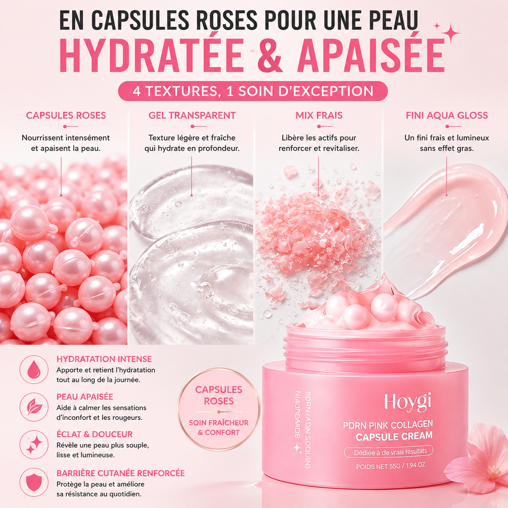 Capsules Crème Visage Collagène & PDRN | Hydratation Intense Dose Unique