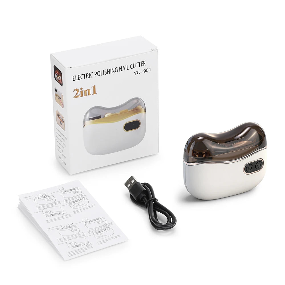 Coupe-ongles Électrique avec Lumière LED — Manucure & Pédicure pour Bébé et Adulte